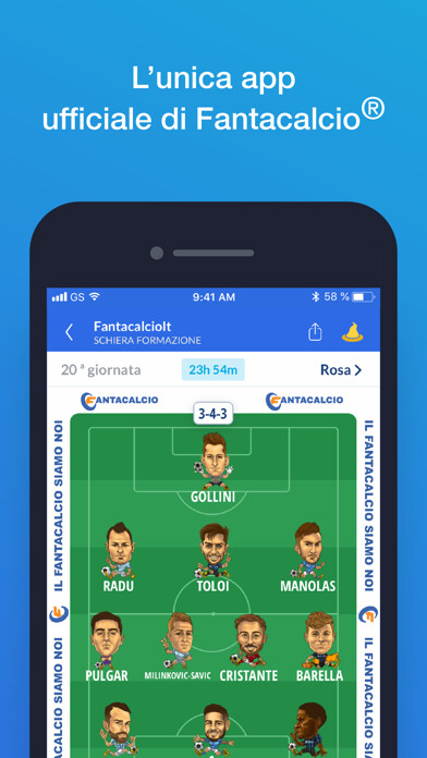 Emulate iPhone app Leghe Fantacalcio® Serie A TIM using MyAndroid