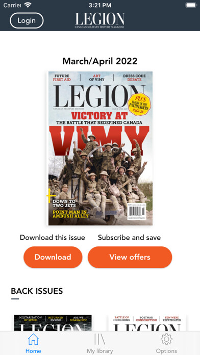 Emulate iPhone app Legion Magazine using MyAndroid Emulate iPhone app Legion Magazine using MyAndroid