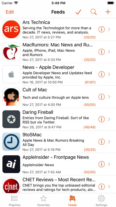 Emulate iPhone app Legi (RSS Feed Reader) using MyAndroid Emulate iPhone app Legi (RSS Feed Reader) using MyAndroid