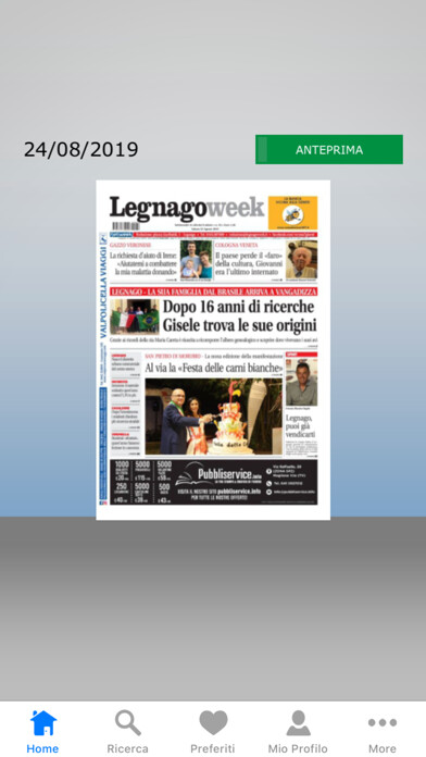 Emulate iPhone app Legnago week using MyAndroid