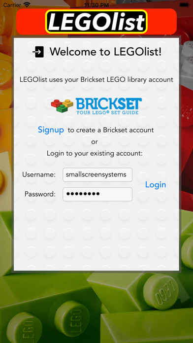 Emulate iPhone app LEGOlist using MyAndroid Emulate iPhone app LEGOlist using MyAndroid