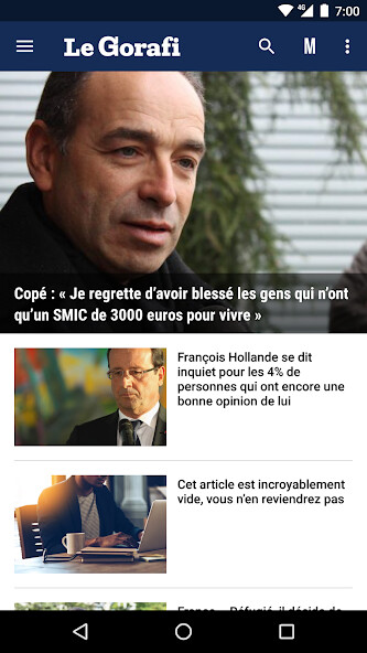 Run android online APK Le Gorafi - Actualités from MyAndroid or emulate Le Gorafi - Actualités using MyAndroid Run android online APK Le Gorafi - Actualités from MyAndroid or emulate Le Gorafi - Actualités using MyAndroid