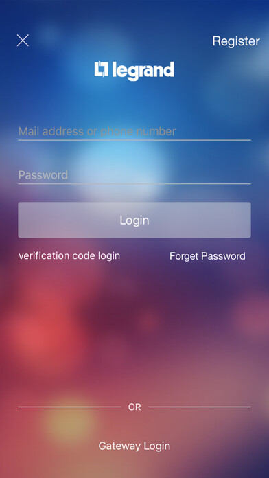 Emulate iPhone app legrand SmartHome using MyAndroid