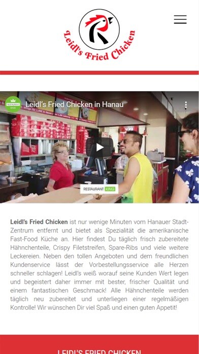 Emulate iPhone app Leidls Fried Chicken (Hanau) using MyAndroid Emulate iPhone app Leidls Fried Chicken (Hanau) using MyAndroid
