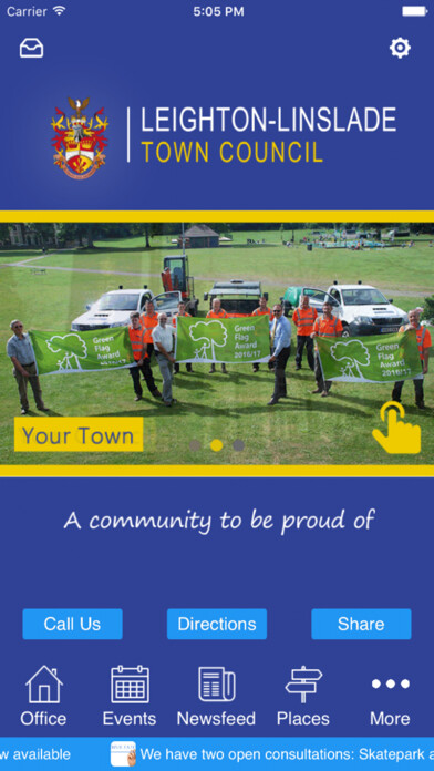 Emulate iPhone app Leighton-Linslade Town Council using MyAndroid Emulate iPhone app Leighton-Linslade Town Council using MyAndroid