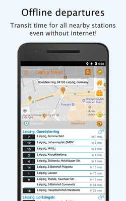 Emulate Android APK Leipzig Transit