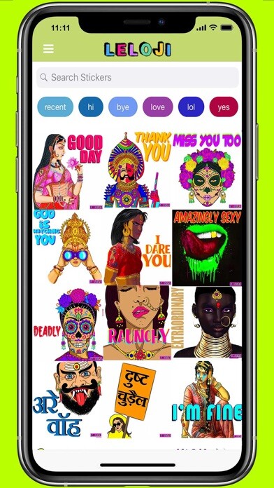 Emulate iPhone app LELOJI Stickers: A Sticker App using MyAndroid Emulate iPhone app LELOJI Stickers: A Sticker App using MyAndroid