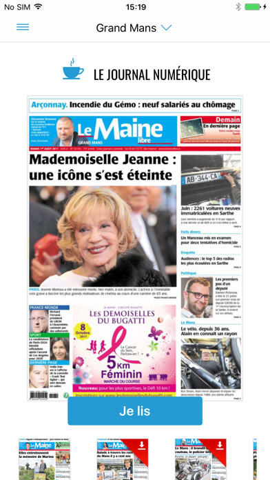 Emulate iPhone app Le Maine Libre - Journal using MyAndroid Emulate iPhone app Le Maine Libre - Journal using MyAndroid