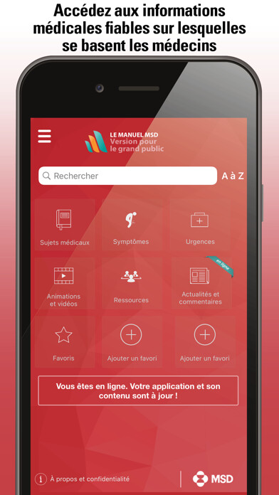 Emulate iPhone app Le Manuel MSD grand public using MyAndroid Emulate iPhone app Le Manuel MSD grand public using MyAndroid