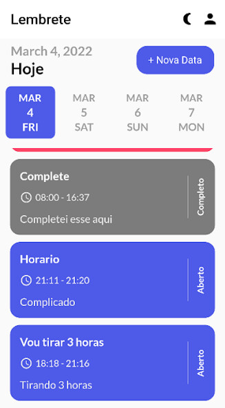 Emulate Android APK Lembrete