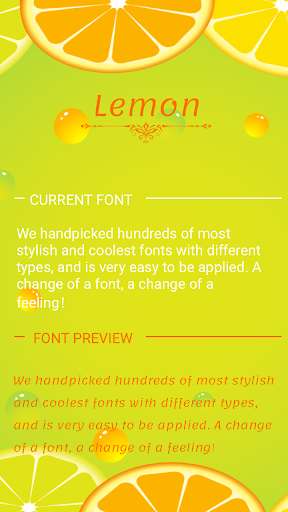 Run android online APK Lemonada Font for FlipFont , Cool Fonts Text Free from MyAndroid or emulate Lemonada Font for FlipFont , Cool Fonts Text Free using MyAndroid