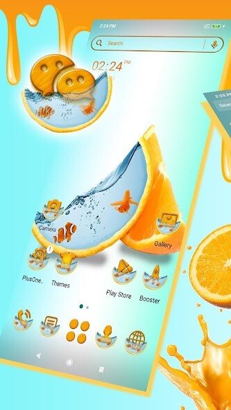 Run android online APK Lemon Fish Water Launcher Theme from MyAndroid or emulate Lemon Fish Water Launcher Theme using MyAndroid