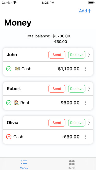 Emulate iPhone app Lending - Track money & items using MyAndroid Emulate iPhone app Lending - Track money & items using MyAndroid