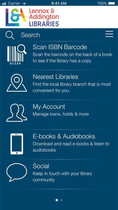 Emulate iPhone app Lennox & Addington Libraries using MyAndroid