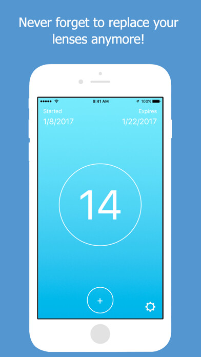 Emulate iPhone app LensAlert - Contact Lens Reminder and Tracker using MyAndroid Emulate iPhone app LensAlert - Contact Lens Reminder and Tracker using MyAndroid
