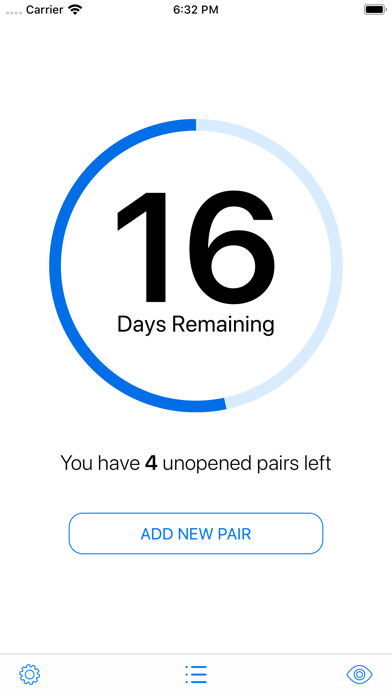 Emulate iPhone app LensCare: Contact Lens Tracker using MyAndroid Emulate iPhone app LensCare: Contact Lens Tracker using MyAndroid