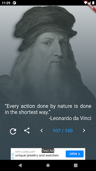 Run android online APK Leonardo da Vinci Quotes from MyAndroid or emulate Leonardo da Vinci Quotes using MyAndroid Run android online APK Leonardo da Vinci Quotes from MyAndroid or emulate Leonardo da Vinci Quotes using MyAndroid