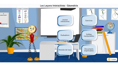Emulate iPhone app Leçons interactives-Géométrie using MyAndroid Emulate iPhone app Leçons interactives-Géométrie using MyAndroid