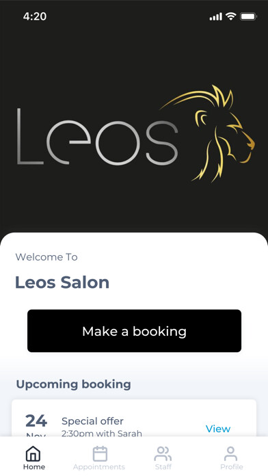 Emulate iPhone app Leos Salon using MyAndroid Emulate iPhone app Leos Salon using MyAndroid