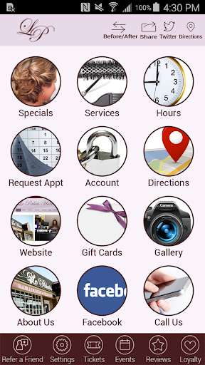 Run android online APK Le Palais Hair Lounge from MyAndroid or emulate Le Palais Hair Lounge using MyAndroid