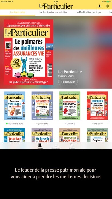Emulate iPhone app Le Particulier using MyAndroid