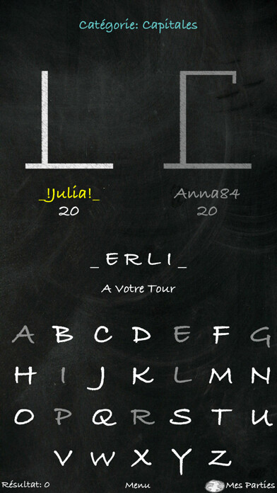 Emulate iPhone app Le Pendu (Français) using MyAndroid