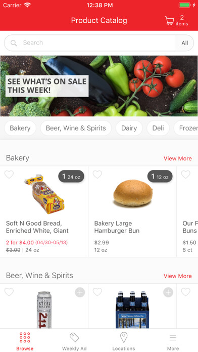 Emulate iPhone app Leppinks Groceries To Go using MyAndroid Emulate iPhone app Leppinks Groceries To Go using MyAndroid