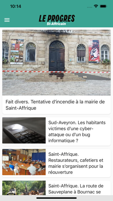 Emulate iPhone app Le Progrès Saint-Affricain using MyAndroid Emulate iPhone app Le Progrès Saint-Affricain using MyAndroid
