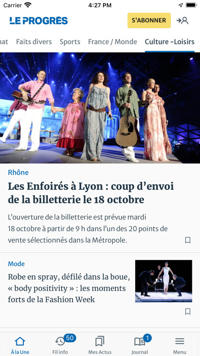 Emulate iPhone app Le Progrès using MyAndroid Emulate iPhone app Le Progrès using MyAndroid