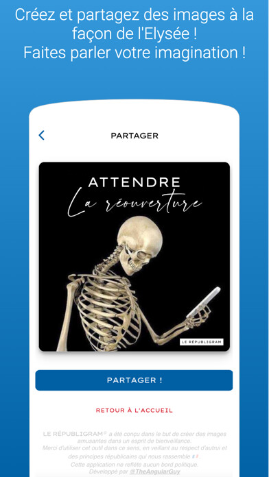 Emulate iPhone app LE RÉPUBLIGRAM using MyAndroid