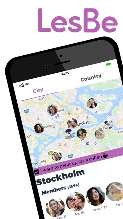 Emulate iPhone app LesBeSocial - LGBTQ friends using MyAndroid
