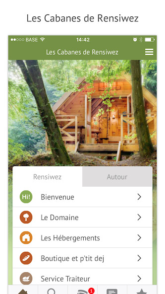 Emulate iPhone app Les Cabanes de Rensiwez using MyAndroid Emulate iPhone app Les Cabanes de Rensiwez using MyAndroid