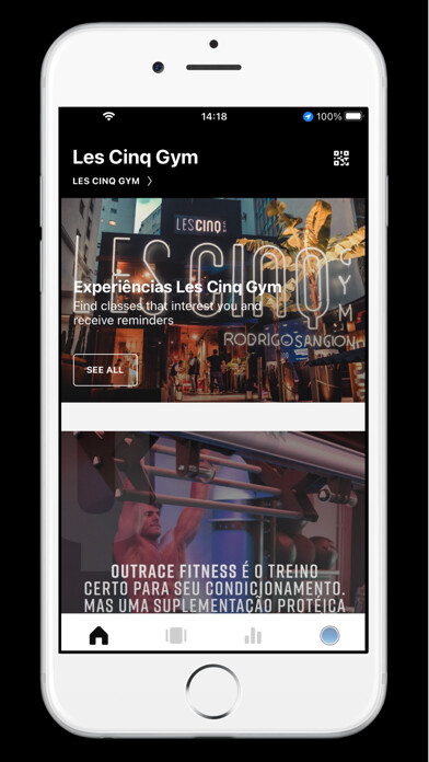 Emulate iPhone app Les Cinq Gym using MyAndroid