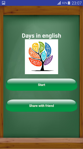 Emulate Android APK Les jours en anglais
