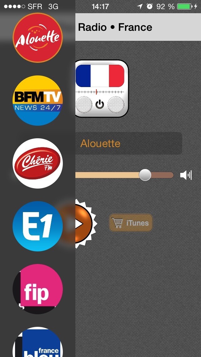 Emulate iPhone app Les meilleures radios françaises : Musiques & Actualité (France - FR) using MyAndroid Emulate iPhone app Les meilleures radios françaises : Musiques & Actualité (France - FR) using MyAndroid