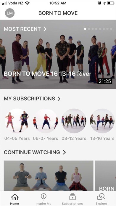 Emulate iPhone app LES MILLS Born To Move using MyAndroid