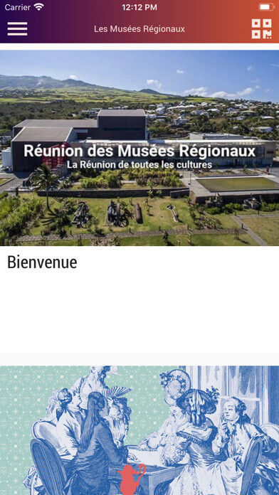 Emulate iPhone app Les Musées Régionaux using MyAndroid