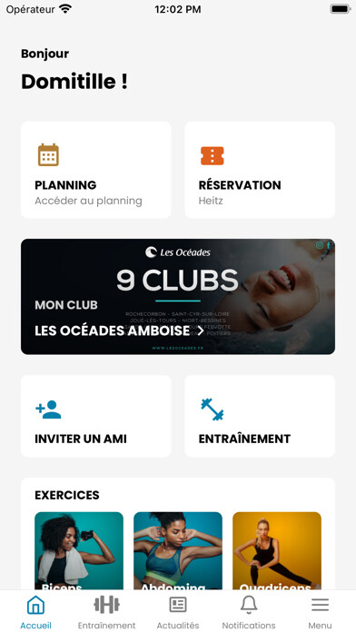 Emulate iPhone app Les Océades using MyAndroid