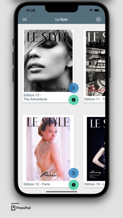 Emulate iPhone app Le Style magazine using MyAndroid