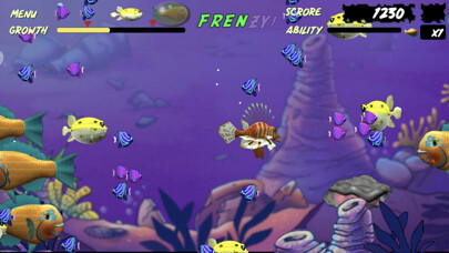 Emulate iPhone app Let Me Eat : Feeding Frenzy using MyAndroid