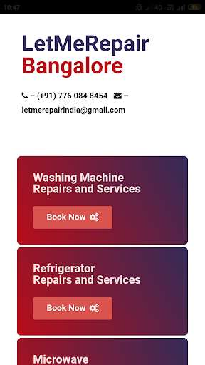 Run android online APK letmerepair from MyAndroid or emulate letmerepair using MyAndroid