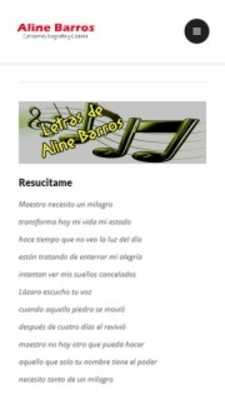 Emulate Android APK Letras de Aline Barros