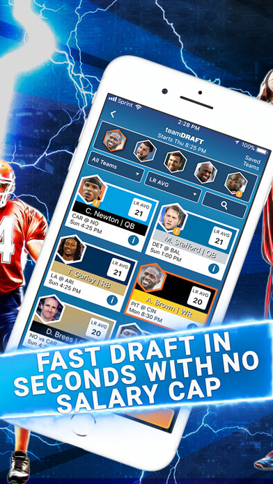 Emulate iPhone app letsRUMBL Daily Fantasy Sports using MyAndroid