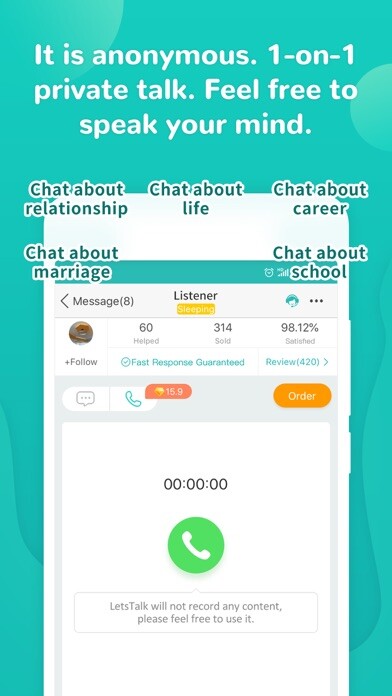 Emulate iPhone app LetsTalk - 1 on 1 talk using MyAndroid Emulate iPhone app LetsTalk - 1 on 1 talk using MyAndroid