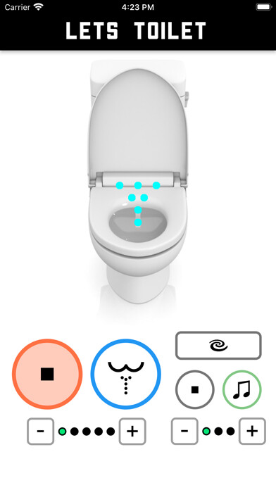 Emulate iPhone app LETS TOILET using MyAndroid