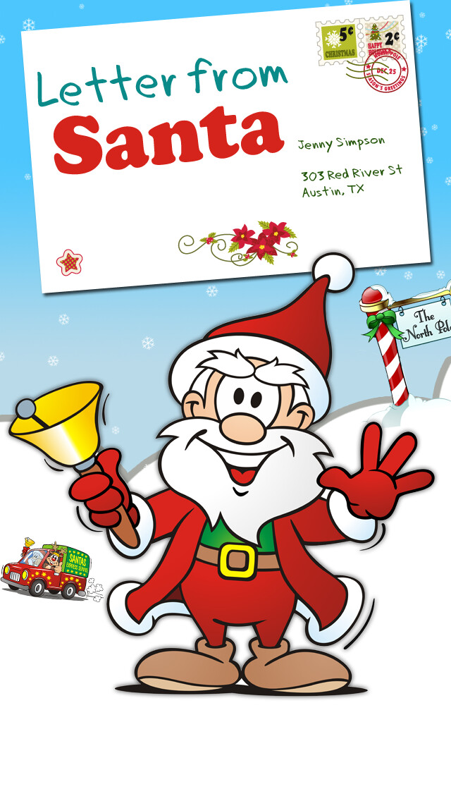 Emulate iPhone app Letter from Santa - Get a Christmas Letter from Santa Claus using MyAndroid Emulate iPhone app Letter from Santa - Get a Christmas Letter from Santa Claus using MyAndroid