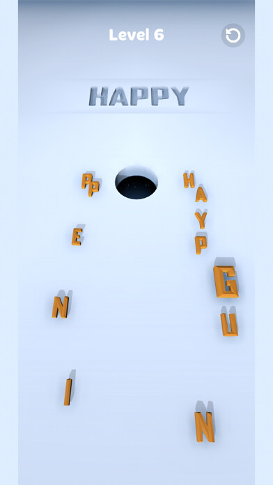 Emulate iPhone app Letter Hole 3D using MyAndroid
