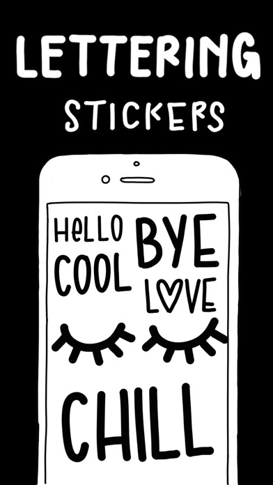 Emulate iPhone app Lettering Stickers using MyAndroid
