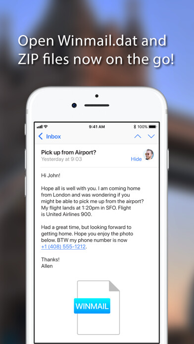 Emulate iPhone app Letter Opener - Winmail Viewer using MyAndroid Emulate iPhone app Letter Opener - Winmail Viewer using MyAndroid