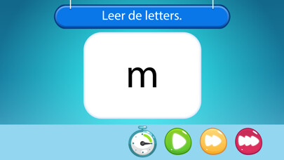 Emulate iPhone app Letters flitsen, letters leren using MyAndroid